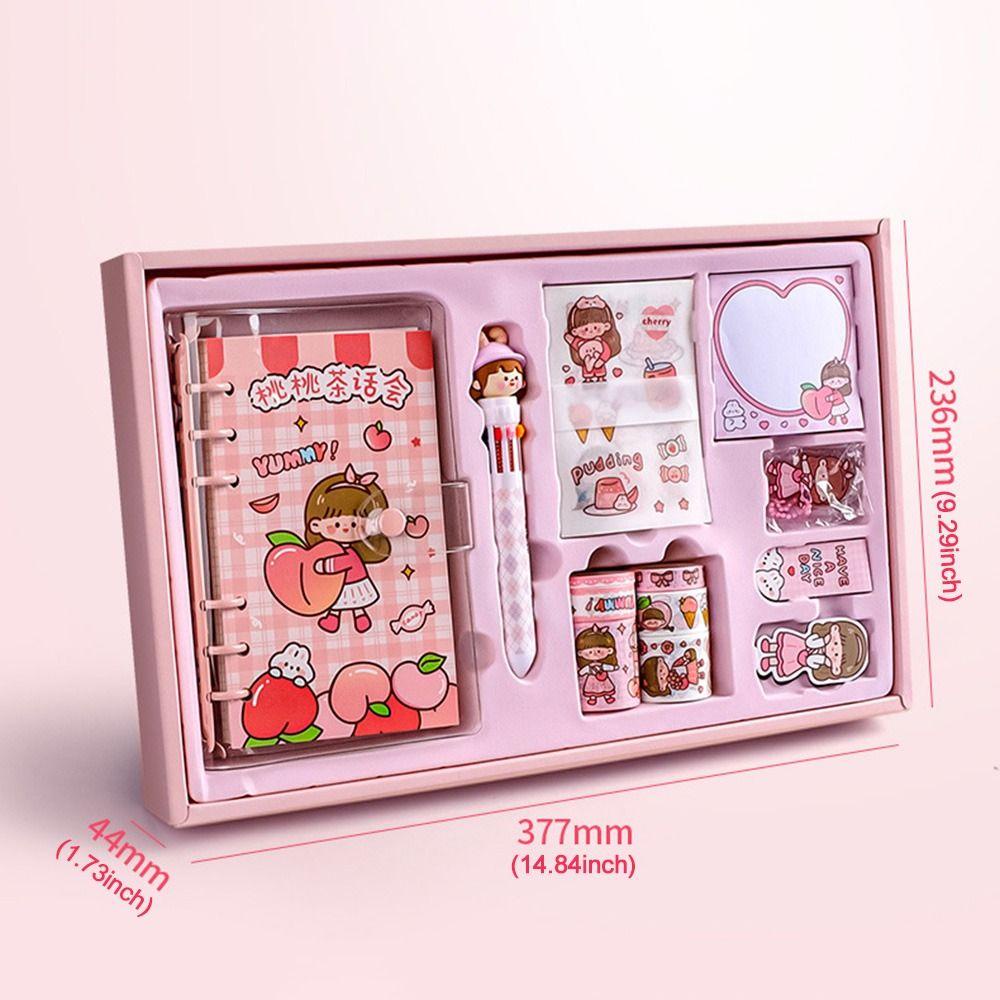 Set Buku Akun Tangan Nanas Girl Heart Bookmark DIY Bahan Note Pad