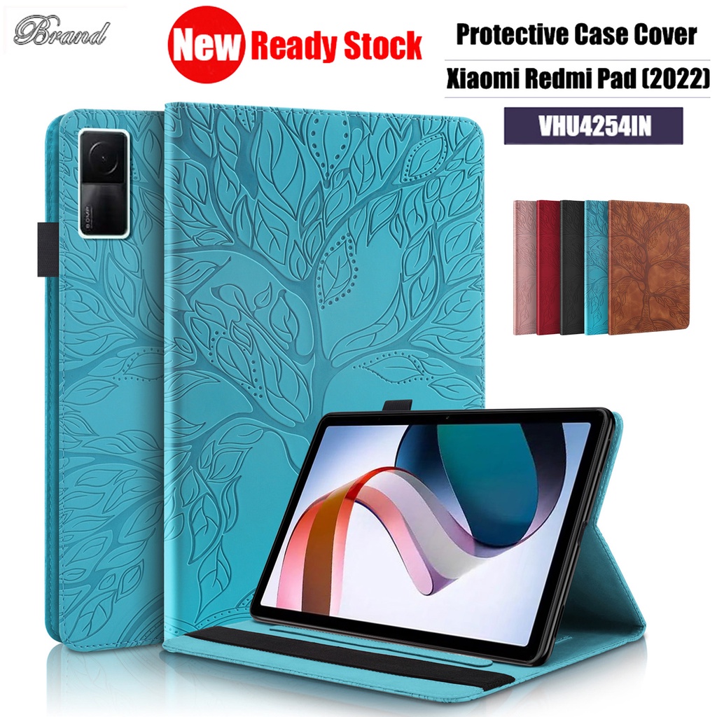 Flip Case Dompet Kulit Emboss Pohon Kehidupan 3D Cover Xiaomi Redmi Pad (2022) 10.61 &quot;VHU4254IN 5G