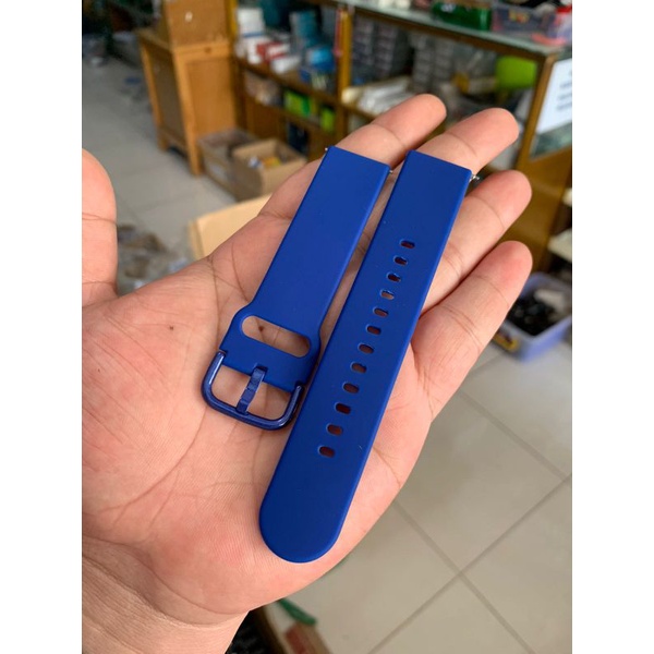 Strap Tali Jam Tangan Silikom lembut Smartwatch biru 20mm