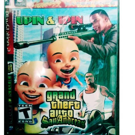 CodeJj8J3--Kaset Ps2 Game GTA San Andreas Upin Ipin