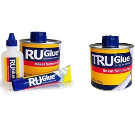 Lem Pipa Lem Pvc Ru Glue 400 Gram Kaleng / Lem Pipa Fitting Rucika