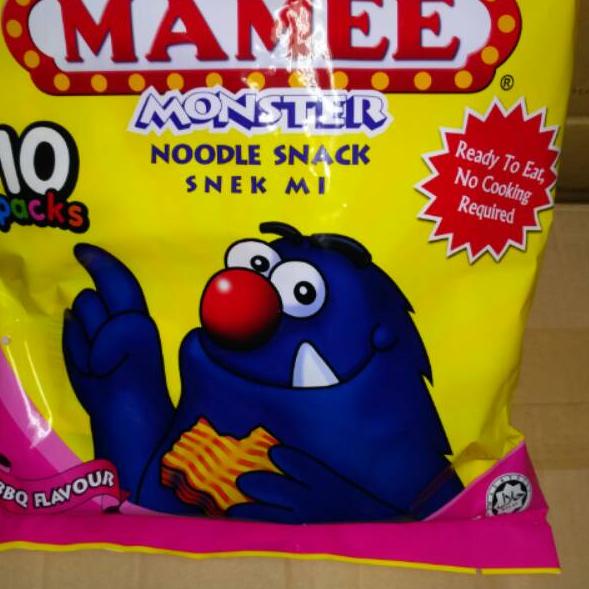 

artHh6H1--Mamee monster BBQ / mie monster / mie kremes snack isi 8 pack