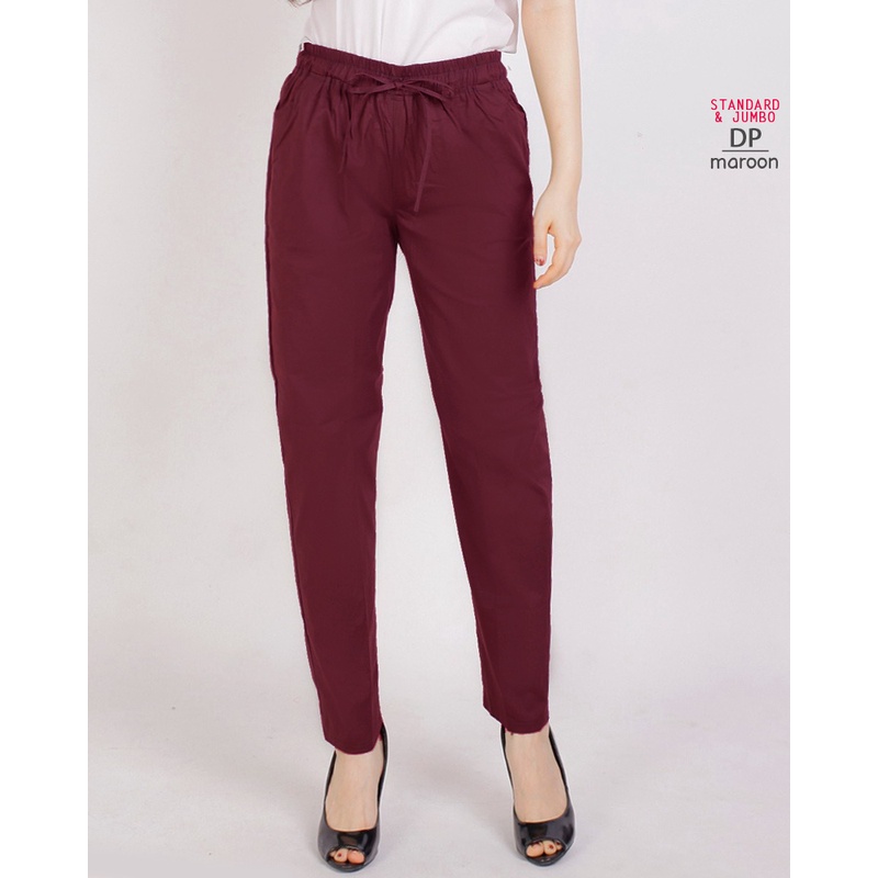 ARENA - Celana wanita STANDARD &amp; JUMBO / BIG SIZE DRAWSTRING PANTS BASIC