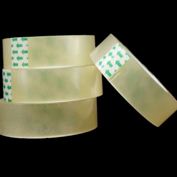 

Lakban Selotip Solatip Isolasi Bening 1 Inch 24mm 72 yard