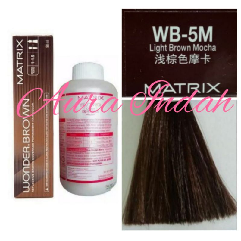 MATRIX WONDER BROWN WB-5M LIGHT BROWN MOCHA DAN OXYDANT 135ML