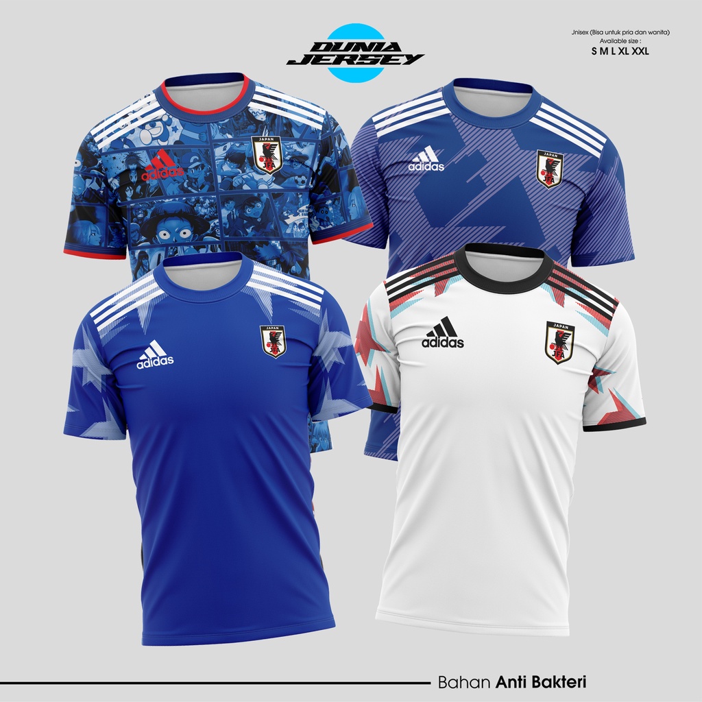 DUNIA JERSEY PRINTING) COD / TERMURAH/ GROSIR JERSEY BAJU KAOS SEPAK BOLA TIMNAS JEPANG JAPAN ANIME 
