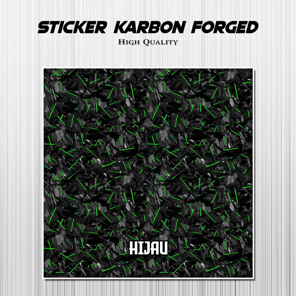 Sticker Carbon Forged Stiker Motor
