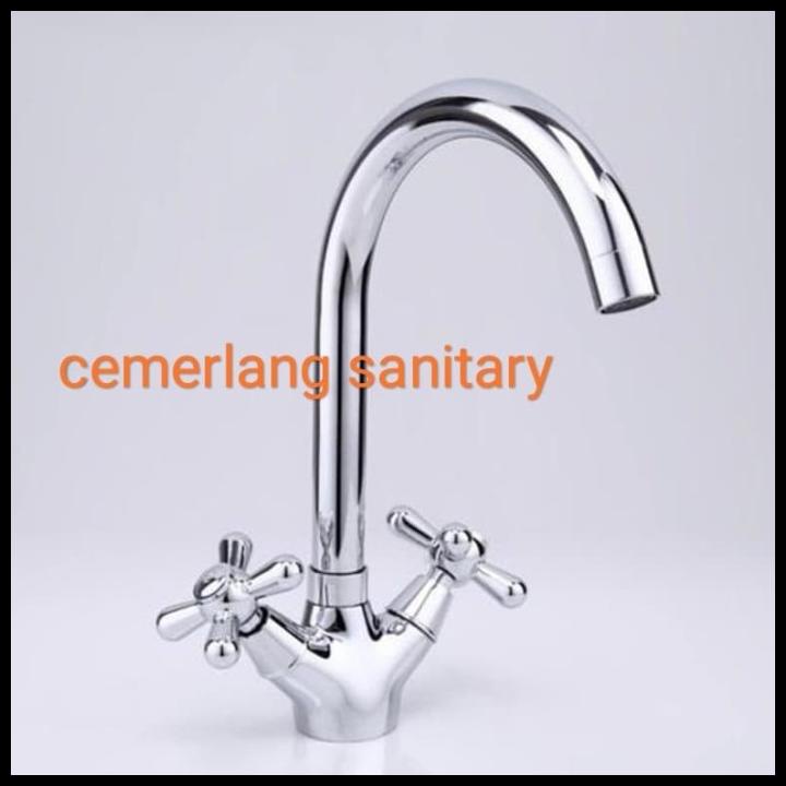 Kran Sink Panas Dingin Putar/Kran Cuci Piring Tanam Mdel Wasser