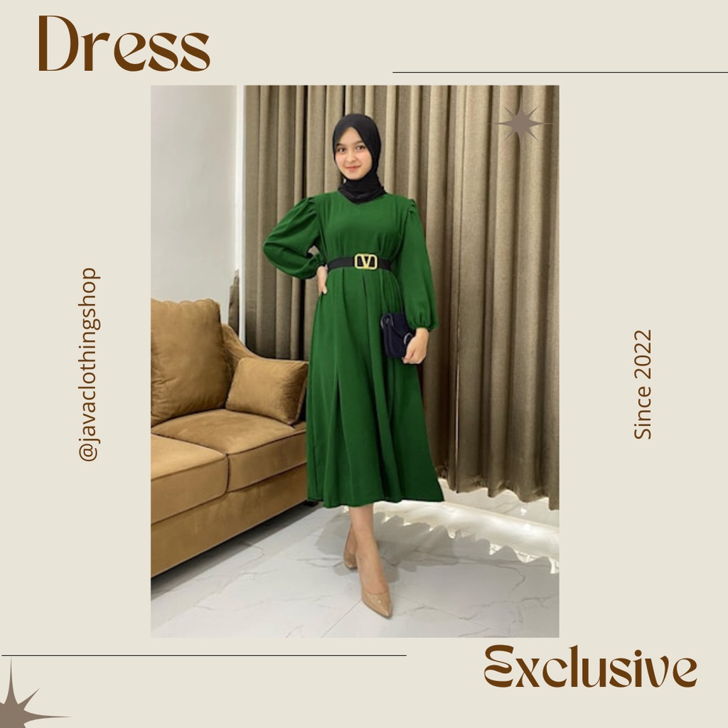 Dress regina atasan wanita lengan panjang polos terbaru 2022 kekinian original mewah EXCLUSIVE all s