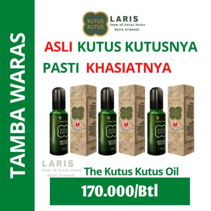 100% original KUTUS KUTUS, KUTUS KUTUS, MINYAK BALUR TAMBA WARAS, MKK, MINYAK KUTUS KUTUS