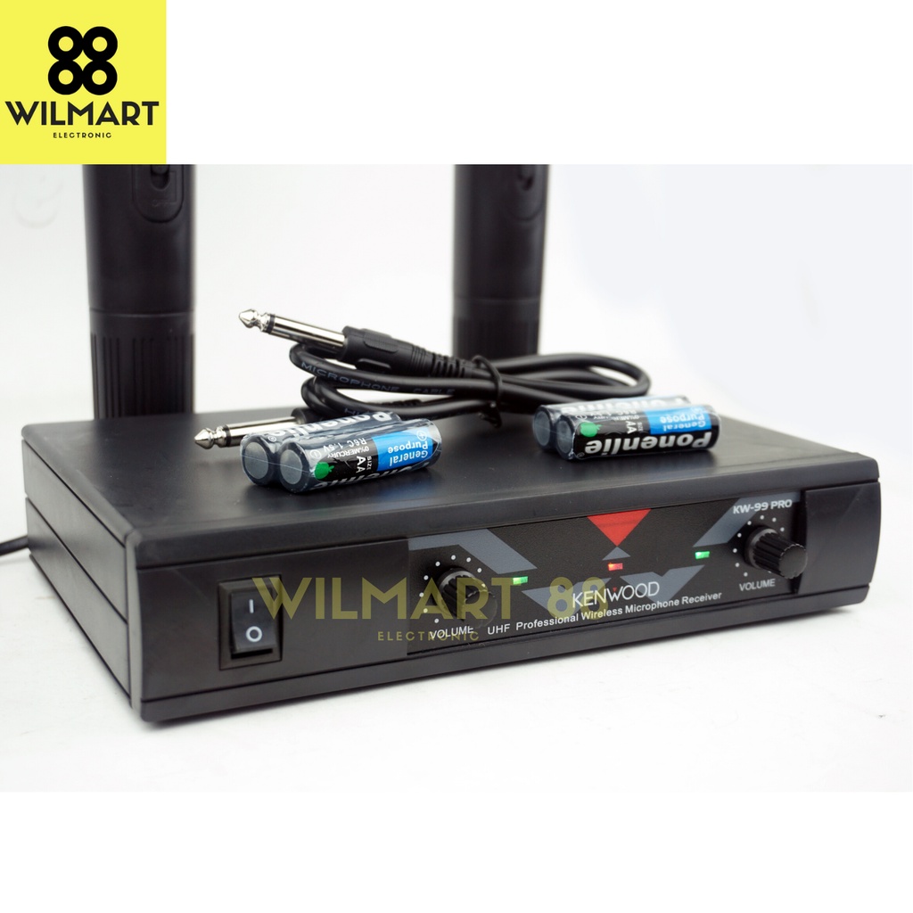 Microphone Wireless Receiver KW-99 Pro | SUARA EMPUK Mic Nirkabel KW99Pro / Microphone KW99Pro / Mic KW-99Pro / Mic KW - 99 Pro| Receiver