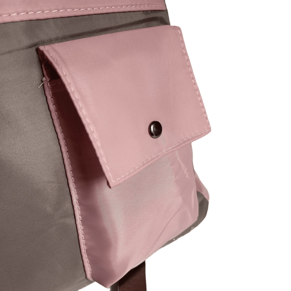 Ransel Wanita Oxford Pockets Dua Warna Casual Stylish - TW219