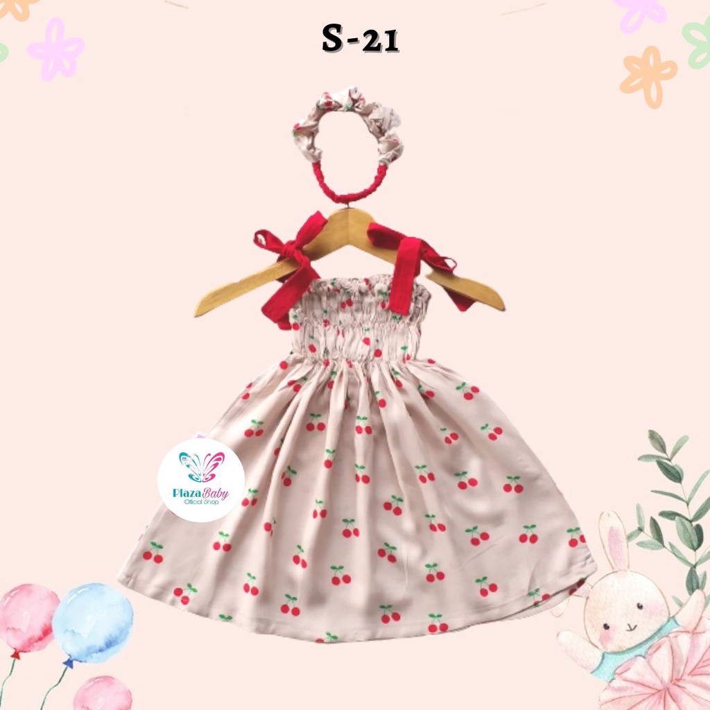PROMO 7.7 plazababyku  NICOLE summer dress bayi rayon bonus headband scrunchie new2 BUBIBEE