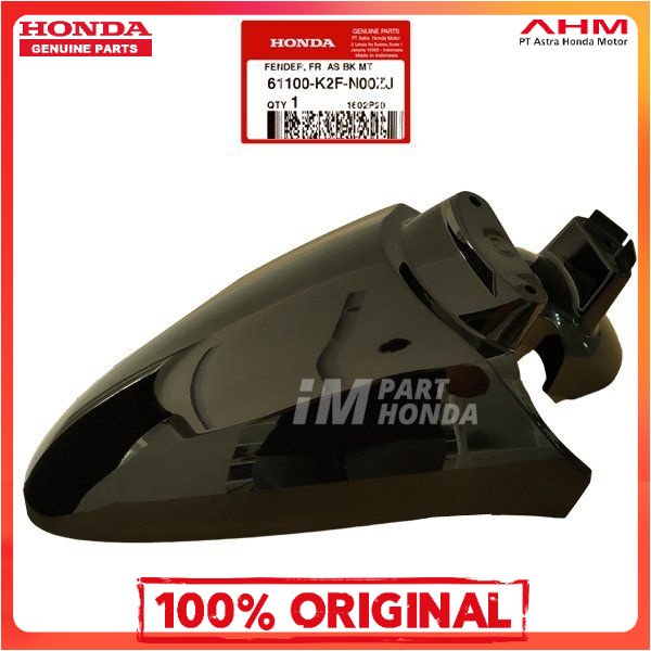 *Ori Ahm  Slebor Spakbor Depan Scoopy eSP K2F Hitam Glossy 61100-K2F-N00ZJ 61100K2FN00ZJ Terjamin as