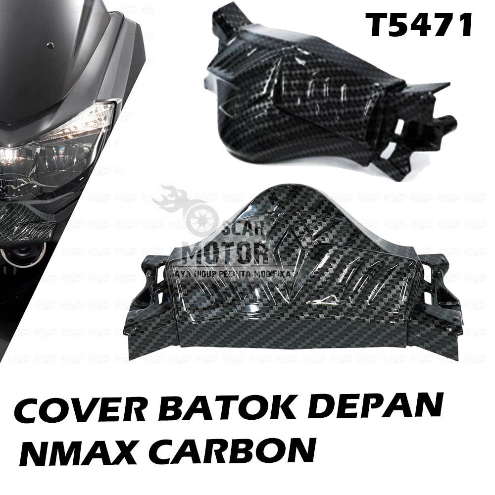 Headlight Underneath Cover Front Under Headlight Cover Carbon Yamaha Nmax T5471