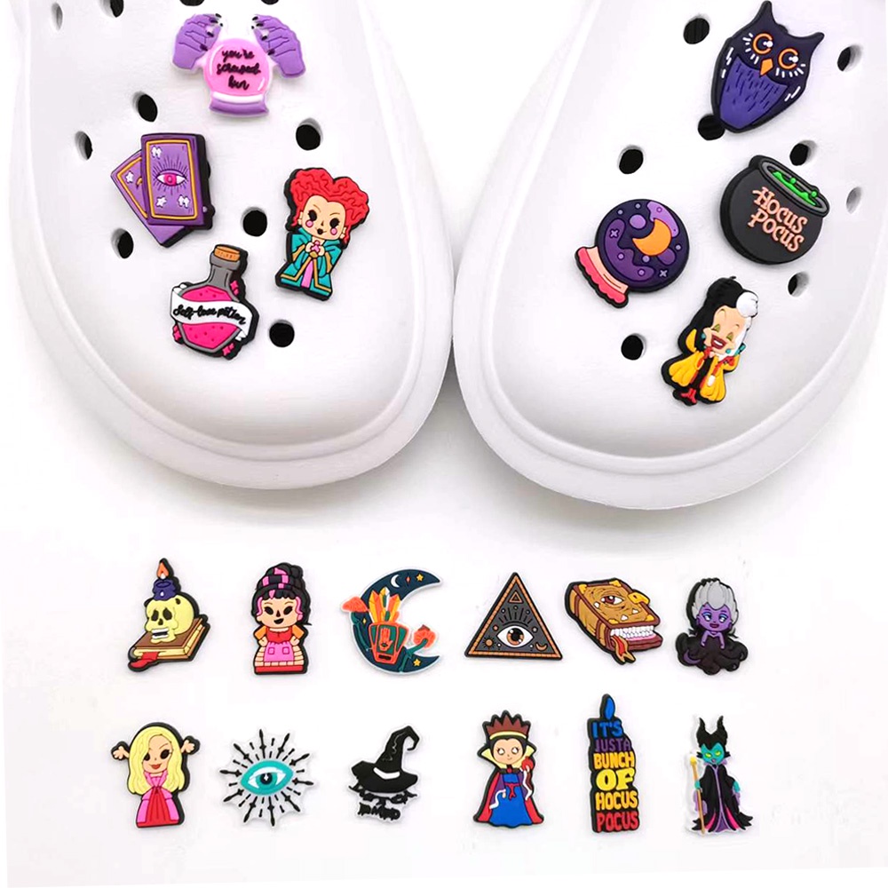 Crocs jibbitz Aksesoris Sepatu Penyihir Untuk Halloween Charms