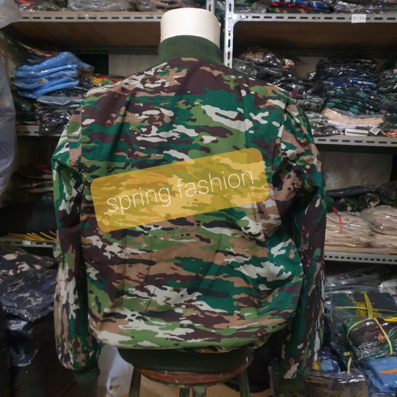 Jaket Bomber Loreng Kasad - Jaket Loreng Kasad