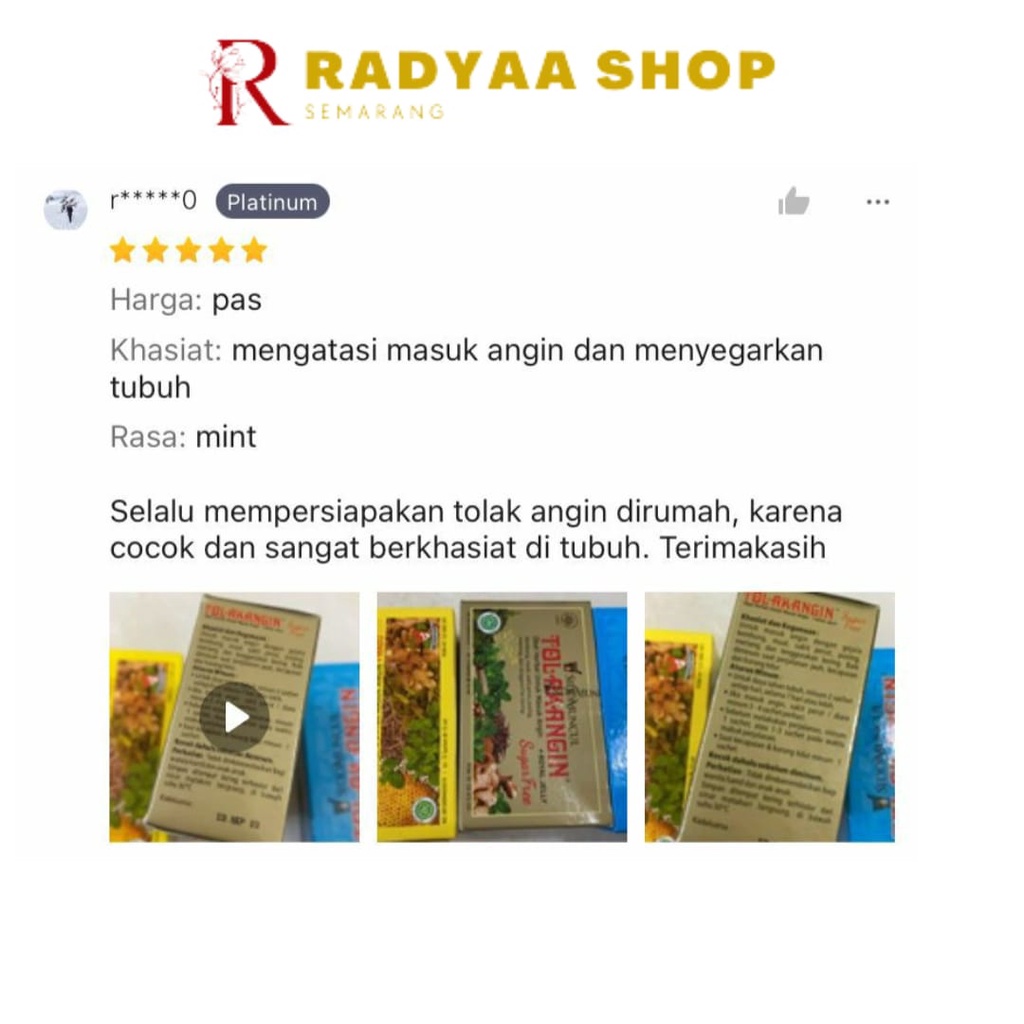 Minuman Herbal Tolak Angin Bebas Gula Tolak Angin Sugar Free Sido Muncul