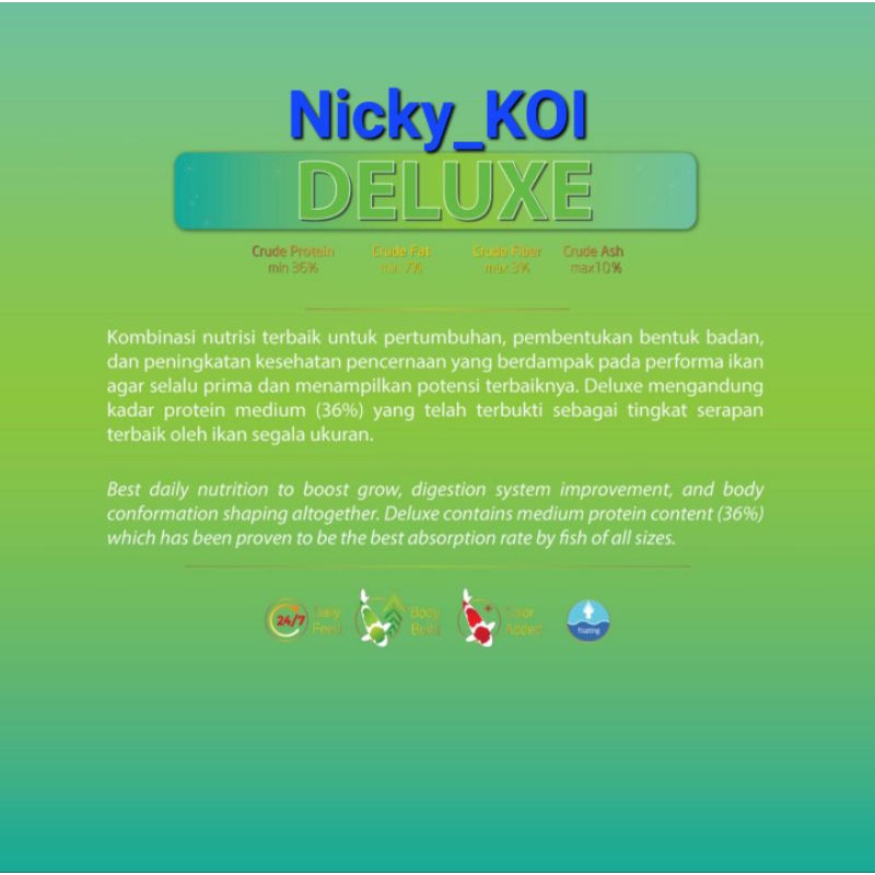 LC KOI Food Premium Deluxe 2Kg Floating Type
