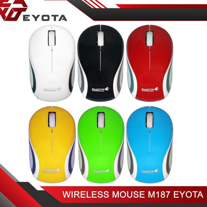 Laris.. Eyota Wireless Optical Mouse M187 / Mouse Optic Wireless Eyota M187 9RN