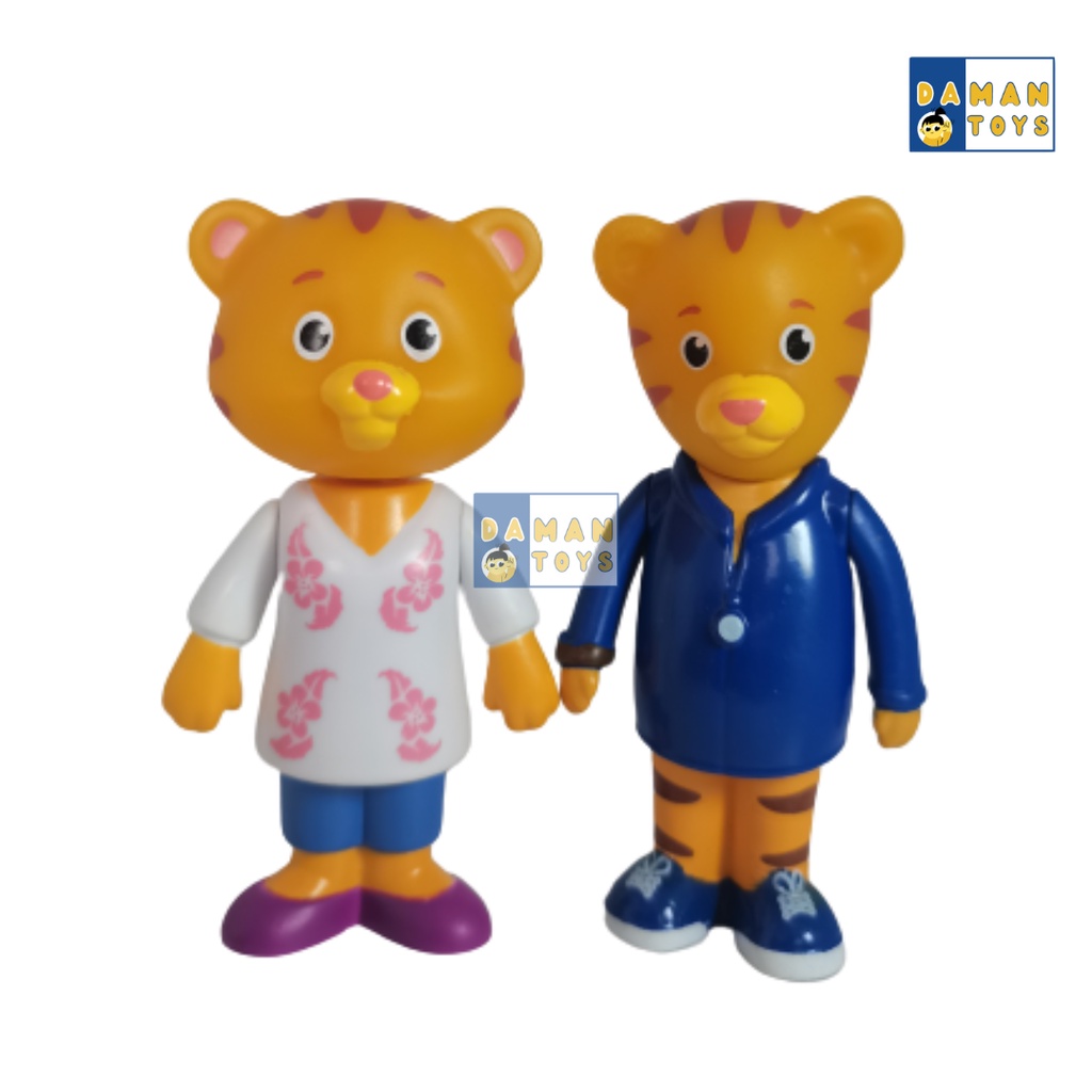 Mainan Pajangan Daniel Tiger Neighborhood Family Miniatur Figure