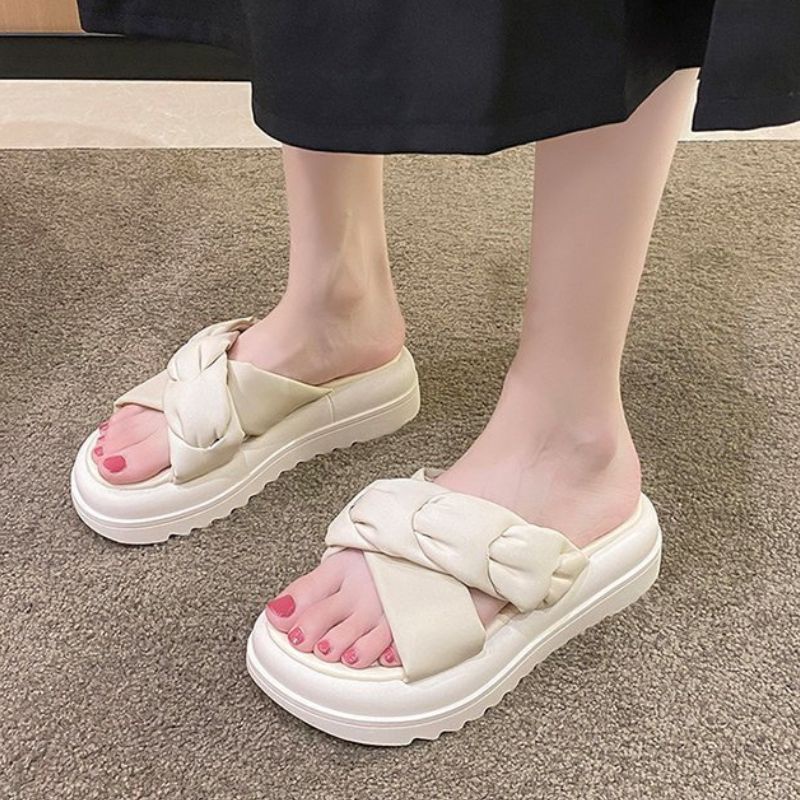 RYX - Puffe Sling Sandal Slip-On Wanita Fashion Casual - Ori Import