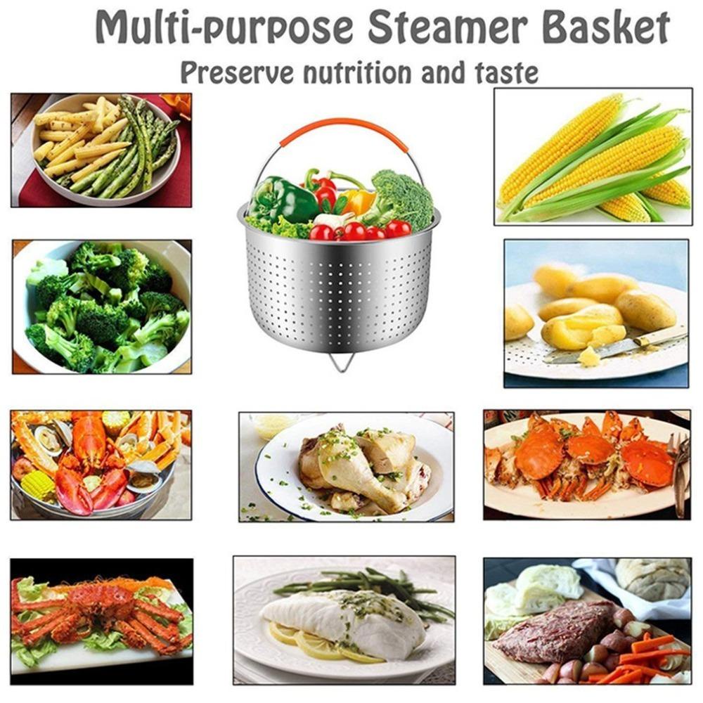 Preva Steamer Basket High Quality Untuk Panci Presto Dengan Kaki Silikon Aksesoris Cooker