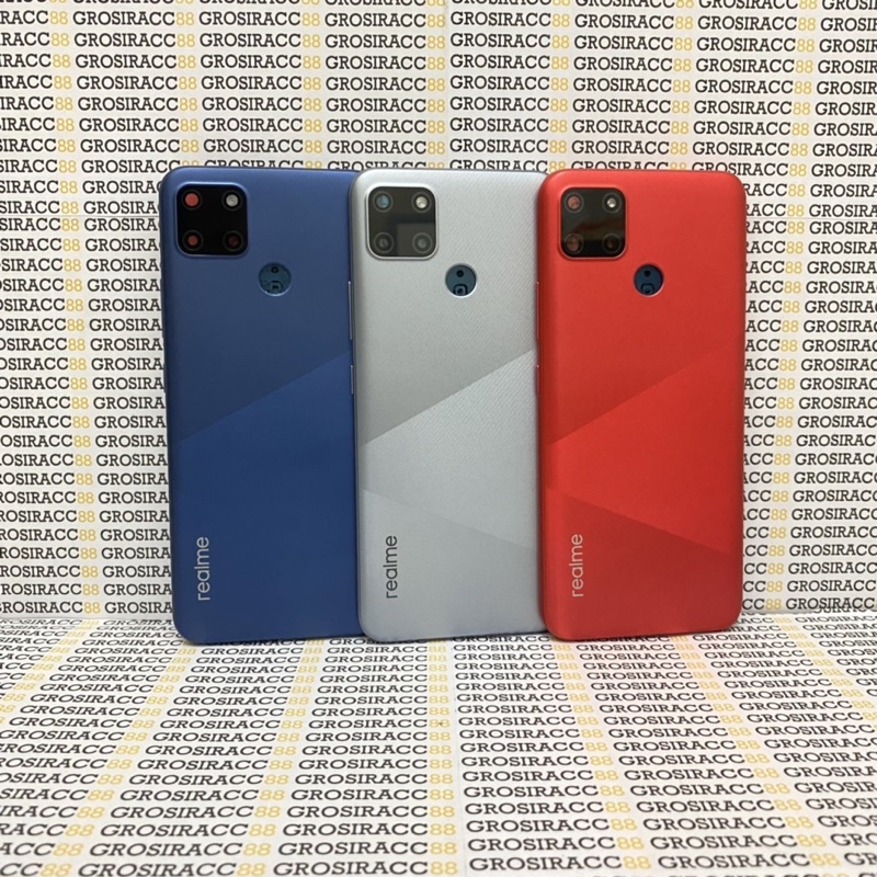 TUTUP BELAKANG BACKDOOR BACK CASING HOUSING REALME C12 BACKCOVER ORIGINAL