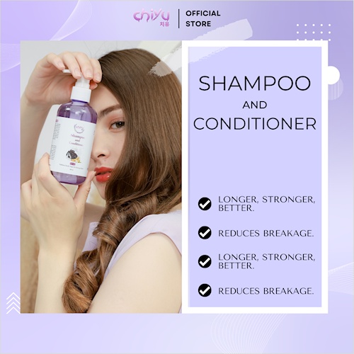 Shampoo Rambut Rontok Dan Ketombe Chiyu Shampoo &amp; Conditioner 250Ml Original Shampo Perawatan Rambut Rontok Penguat Akar Rambut Kering