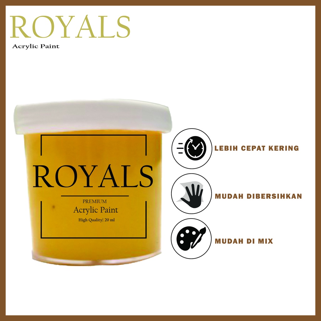 

CAT ACRYLIC PAINT 20 ML / CAT LUKIS 20 ML kuning