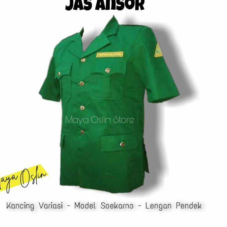 [KODE B6PRF] Jas Ansor Model Soekarno atribut lengkap