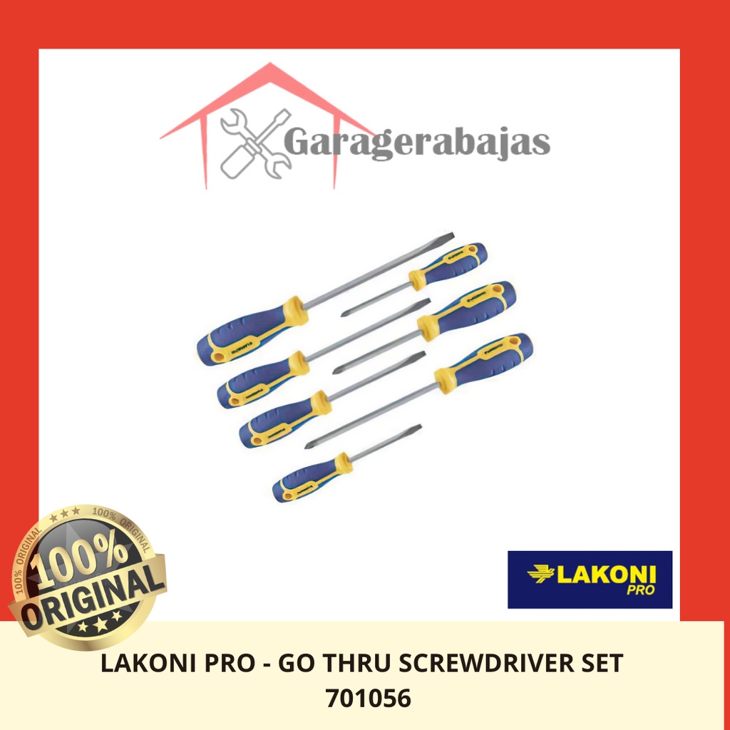 JETJO TOOLS - GO THRU SCREWDRIVER SET - 701056 - LAKONI PRO