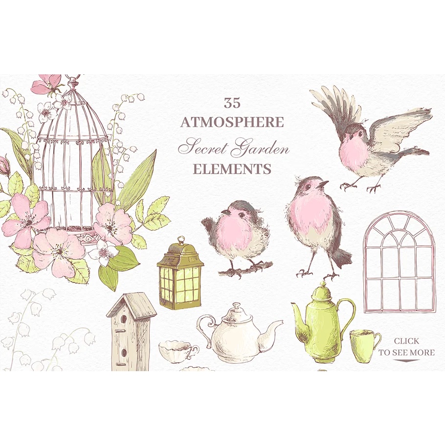 Secret Garden Graphic Kit