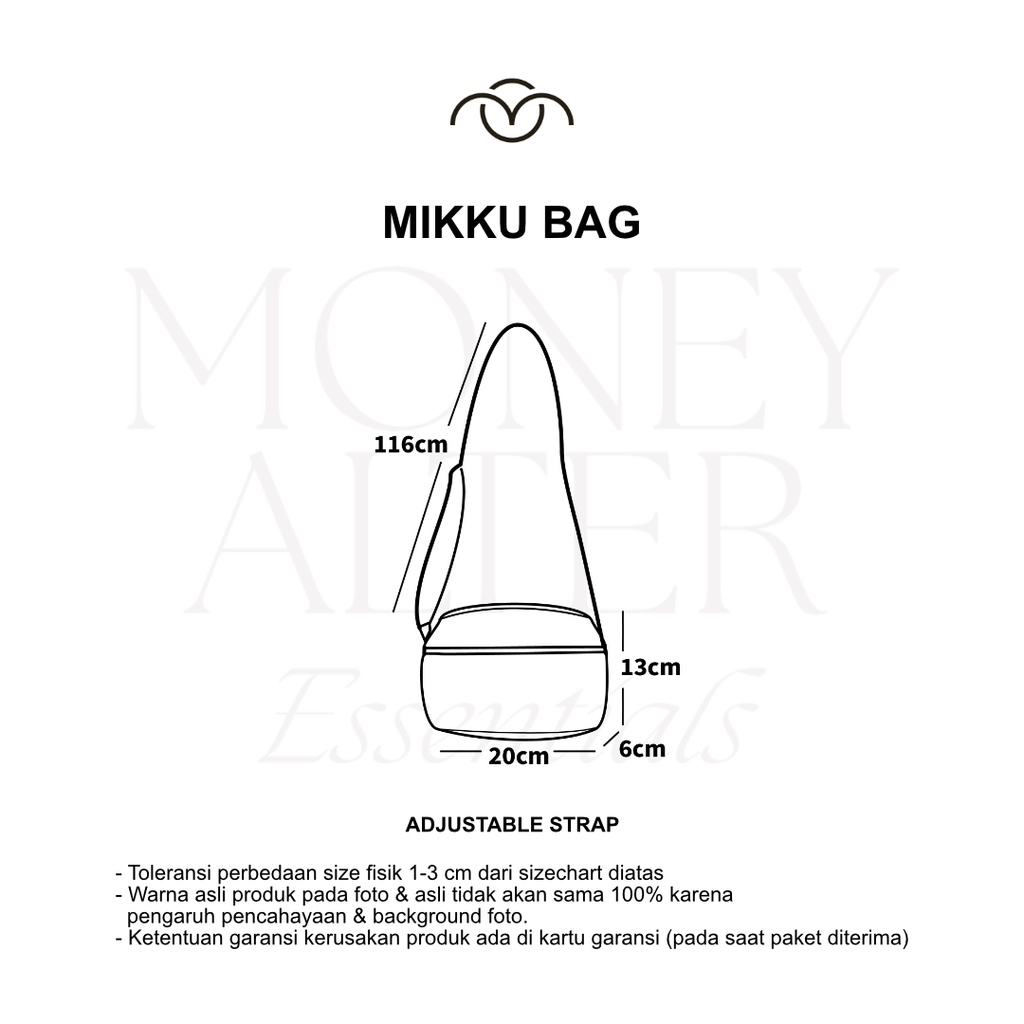 Money Alter - Mikku Bag / Tas Slempang Mini Kanvas dan Leather Bag