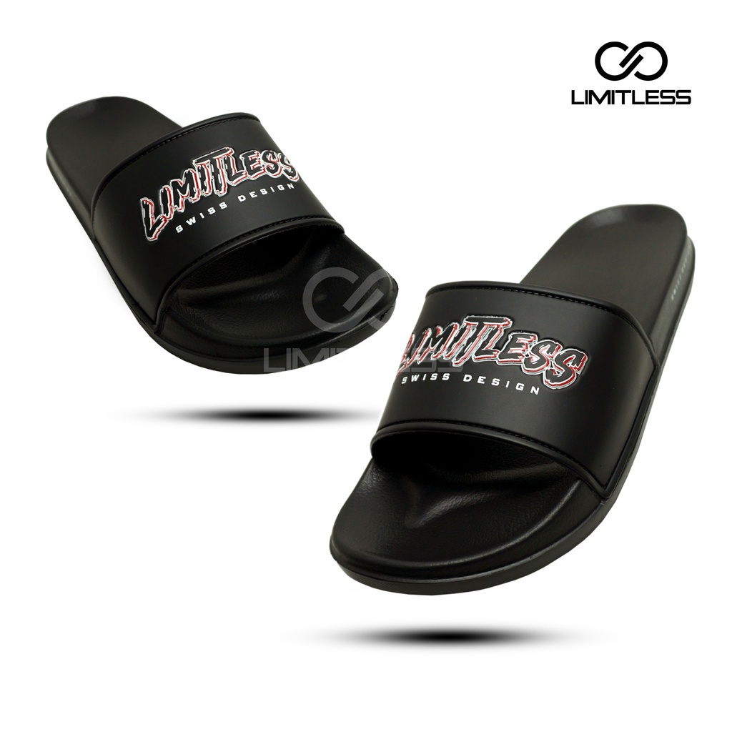 Sendal Slop Pria Clint Full Black Sandal Pria Casual Distro Sandal Slide Laki Laki EVA Rumah Premium