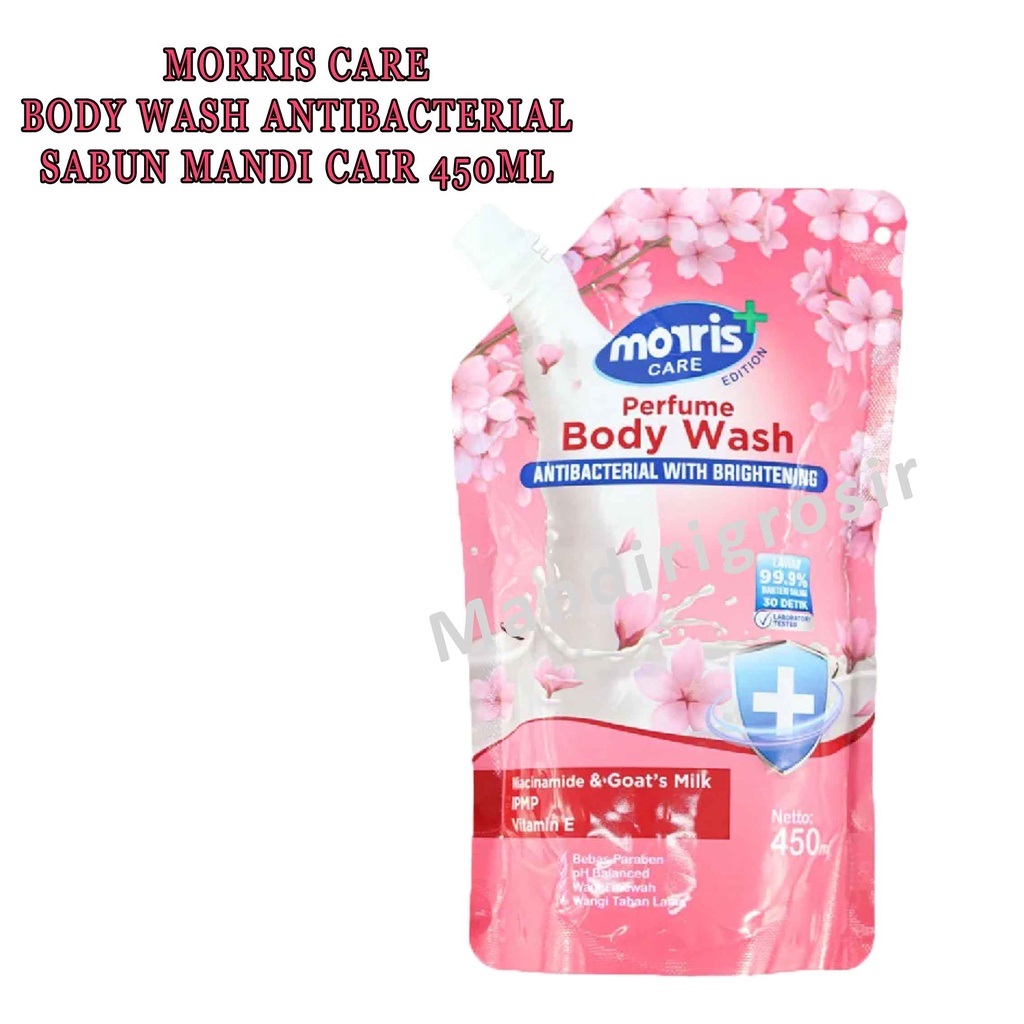 Body Wash * Morris  Care * Perfume Antibacterial * Sabun Mandi Cair 450ml