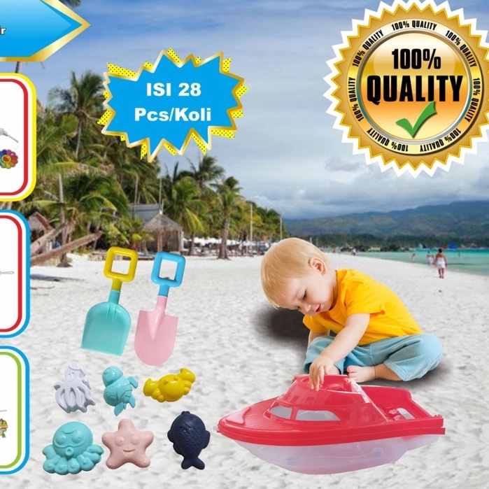 Mainan Anak KAPAL SET JUMBO / MAINAN ANAK PERALATAN PASIR PANTAI SET YP10