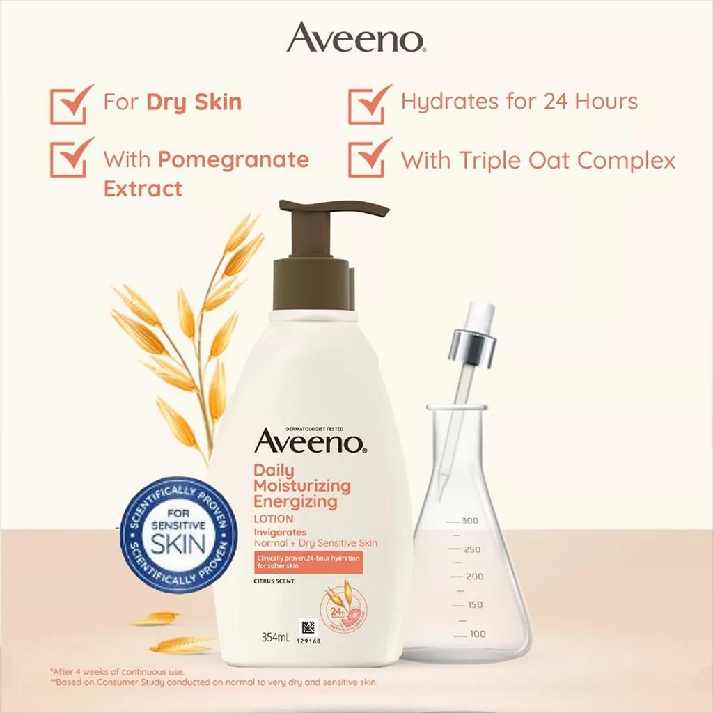 AVEENO Daily Moisturizing Energizing Lotion 354ml 354 ml