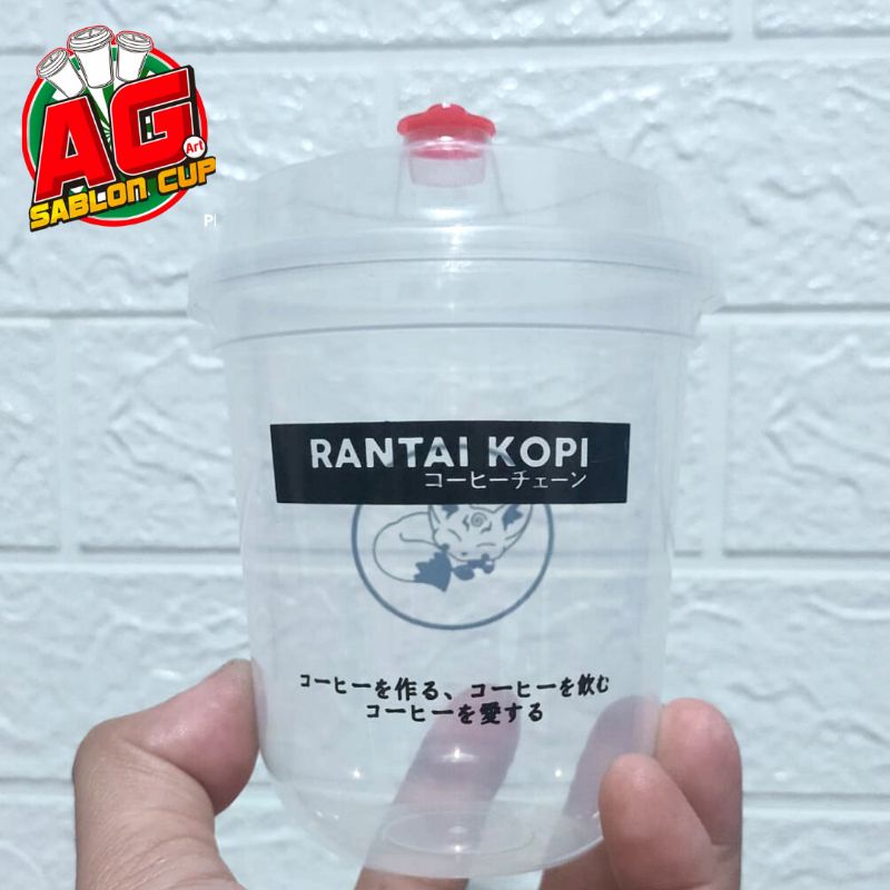 SABLON CUP 12 OZ OVAL PP INJECTION 380 ML , SABLON 1 WARNA