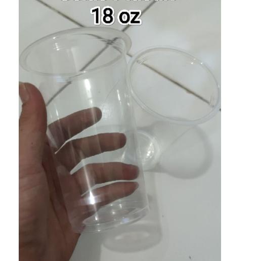 Barang Laris Gelas Plastik Pp 18 OZ / Gelas Cup Plastik 18 oz / Gelas plastik Cup / Cup Plastik @50pcs