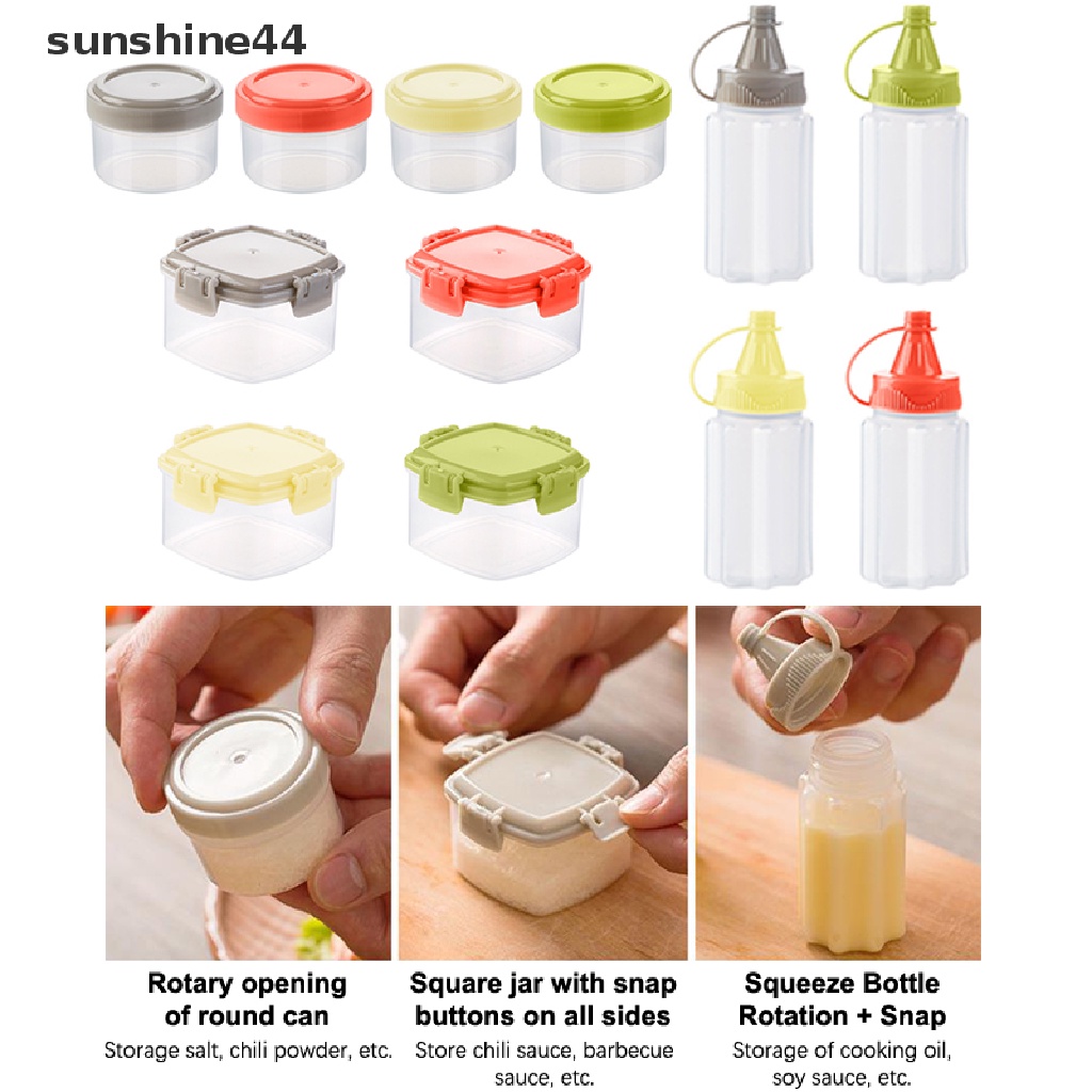 Sunshine 1 Set Botol Bumbu / Saus Mini Model Remas