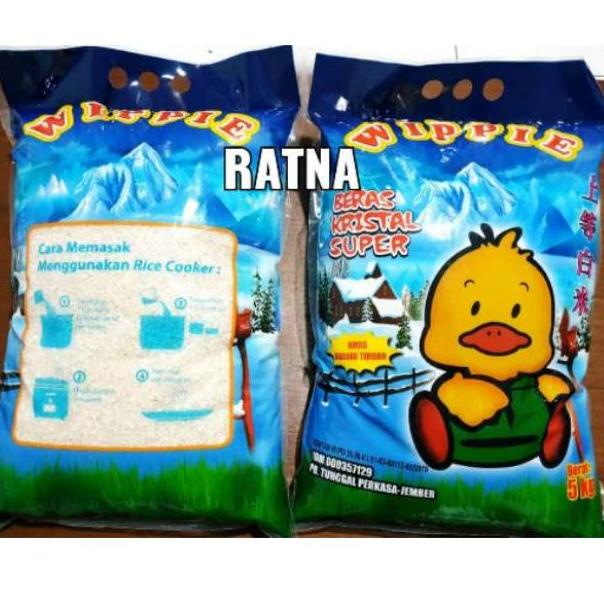 

10.10 Brand BERAS WIPPIE 5 kg 5kg Satu Pabrik dengan PIN PIN KRISTAL SUPER PUNEL !!