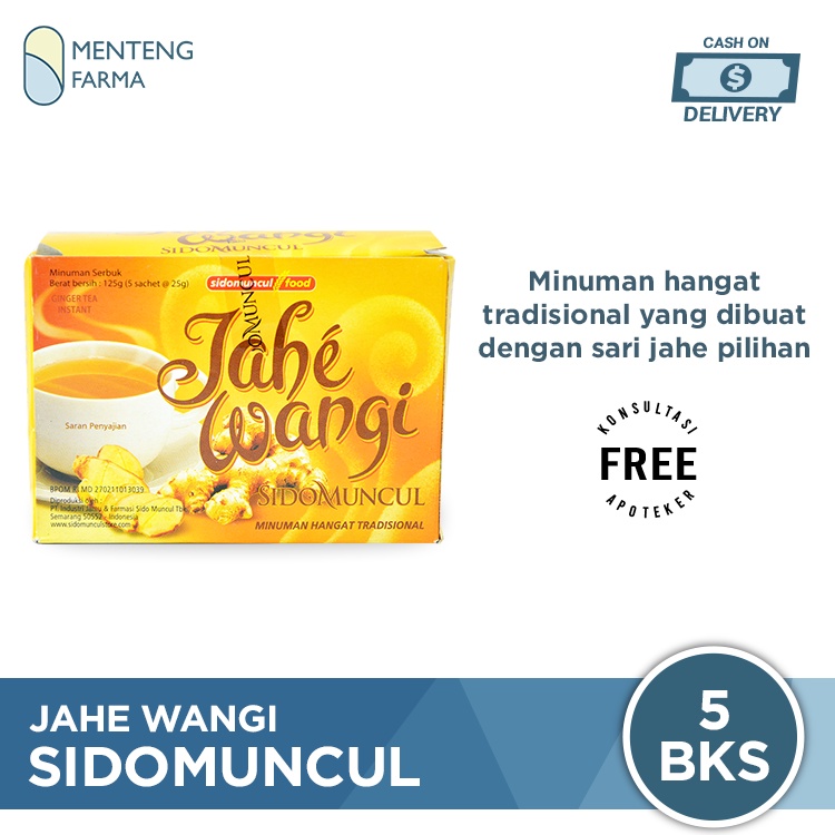 Jahe Wangi Sidomuncul Isi 5 Sachet - Minuman Hangat Tradisional