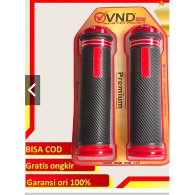 sepasang handgrip vnd ORIGINAL PLUS cnc dan handgrip WAJIK vnd premium universal bisa untuk semua sepeda motor