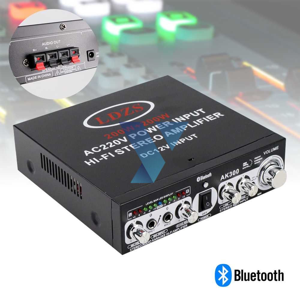 LDZS Audio Bluetooth Amplifier KTV Karaoke 400W - AK300BT ( Al-Yusi )