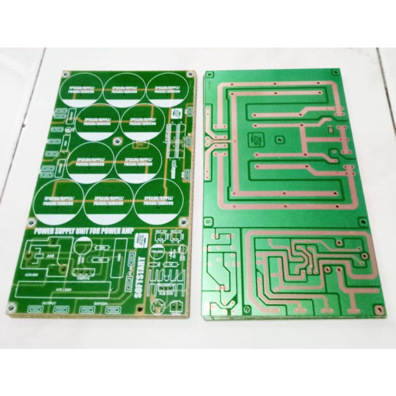 PCB Softstart Plus PCB 10 Elco PSU Class ab dan b