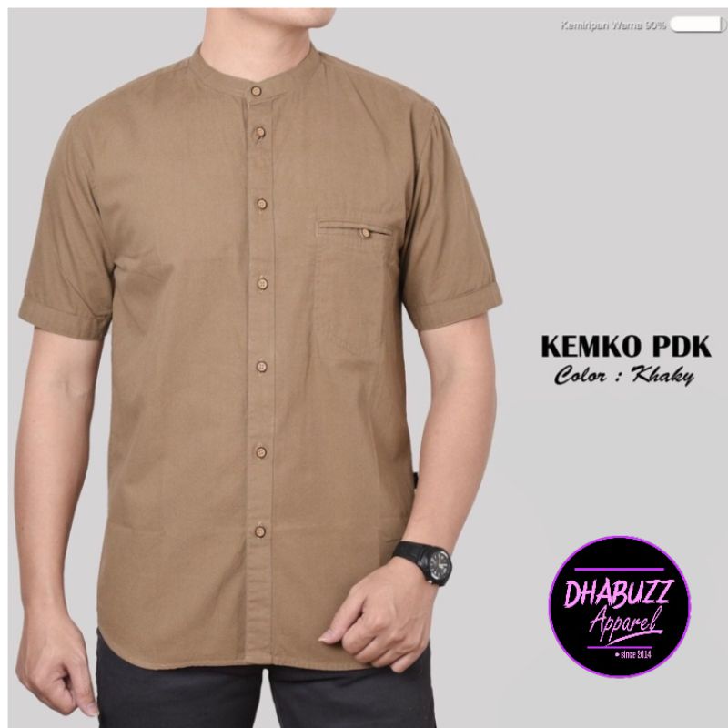 BAJU KEMEJA KOKO KEMKO PRIA LENGAN PENDEK FULL KANCING KERAH SANGHAI ORIGINAL AGERA TERBARU