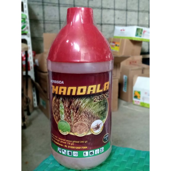 Racun Rumput Mati Tuntas sampai Akar MANDALA 240 SL 1 Liter  Obat Rumput Liar
