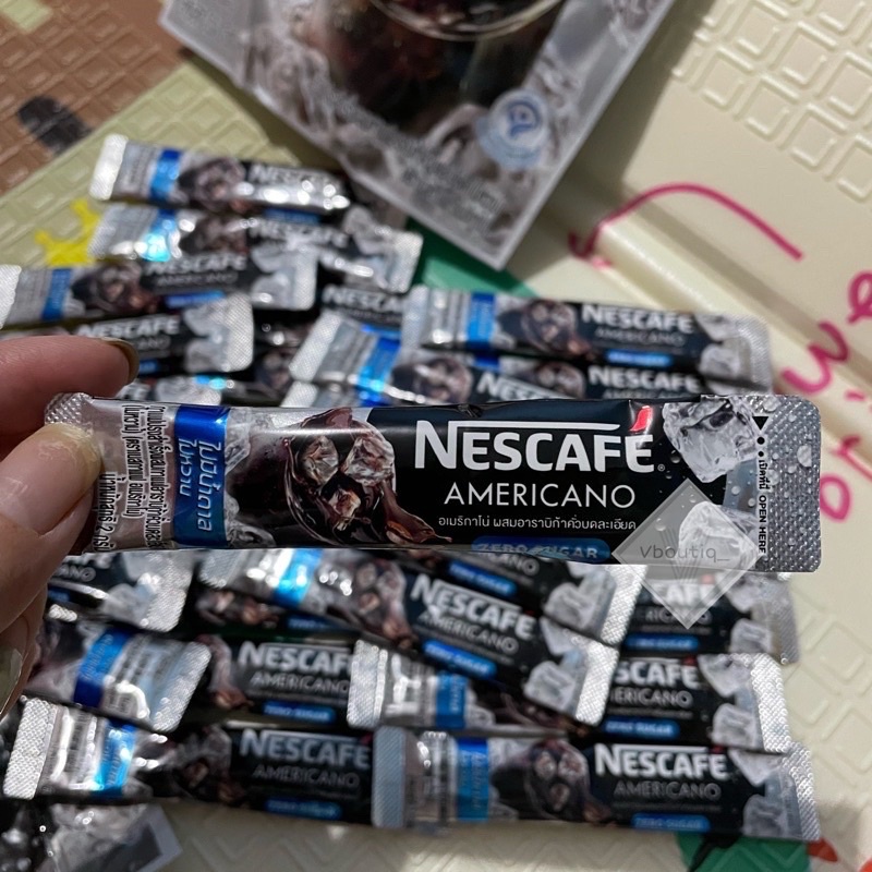 Jual Nescafe Americano Zero Sugar 1 sachet Bkk Thailand Minuman Kopi