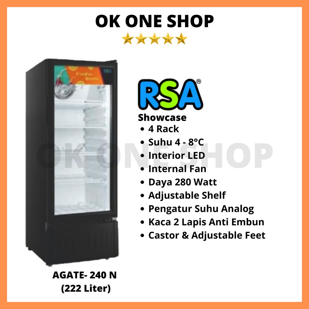 RSA Showcase Agate-240R/ Agate-240 R/Agate-240 (222 Liter)